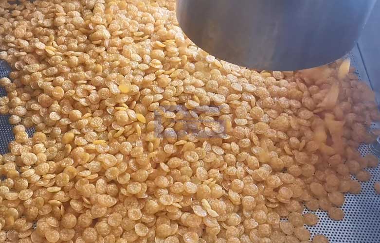 德固機械早餐谷物玉米片生產(chǎn)線客戶現(xiàn)場